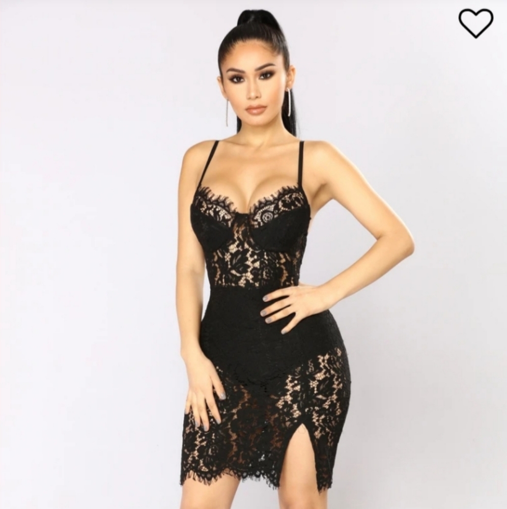 Fashion nova dropping hints lace dress